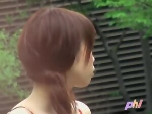 Japanese public sharking video reveals a pair of small tits