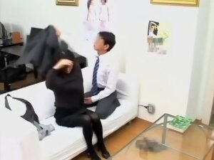 Slut gets to climax after my japanese cock drills her hard