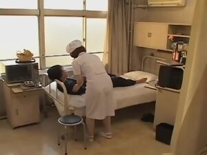 Adorable naughty nurse nailed hard in Japanese sex movie