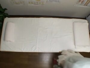 Hidden cam massage video of hot Jap fucking her masseur